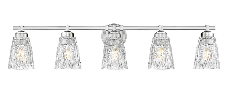 Andree 5 Light 40" Vanity in Brushed Nickel