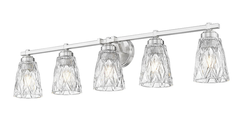 Andree 5 Light 40" Vanity in Brushed Nickel