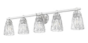 Andree 5 Light 40" Vanity in Brushed Nickel