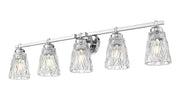 Andree 5 Light 40" Vanity in Chrome