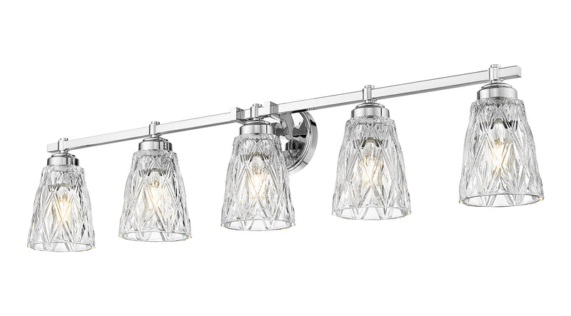 Andree 5 Light 40" Vanity in Chrome