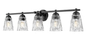 Andree 5 Light 40" Vanity in Matte Black