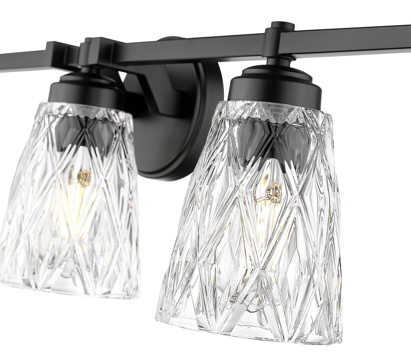 Andree 5 Light 40" Vanity in Matte Black