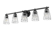 Andree 5 Light 40" Vanity in Matte Black