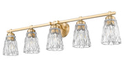 Andree 5 Light 40" Vanity in Modern Gold