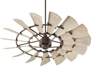 Windmill 60" 15-Blade Indoor/Outdoor Ceiling Fan in Oiled Bronze