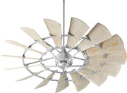 Windmill 60" 15-Blade Indoor/Outdoor Ceiling Fan in Galvanized