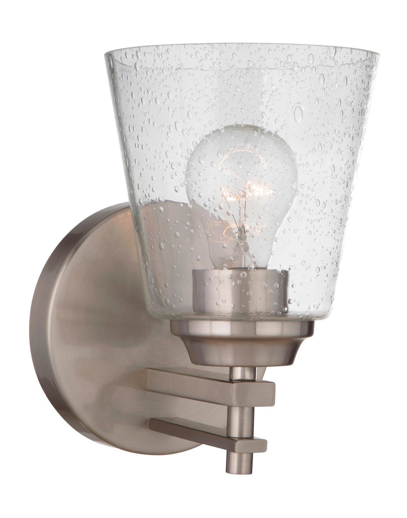 Drake 1 Light 6.75" Wall Sconce in Brushed Polished Nickel