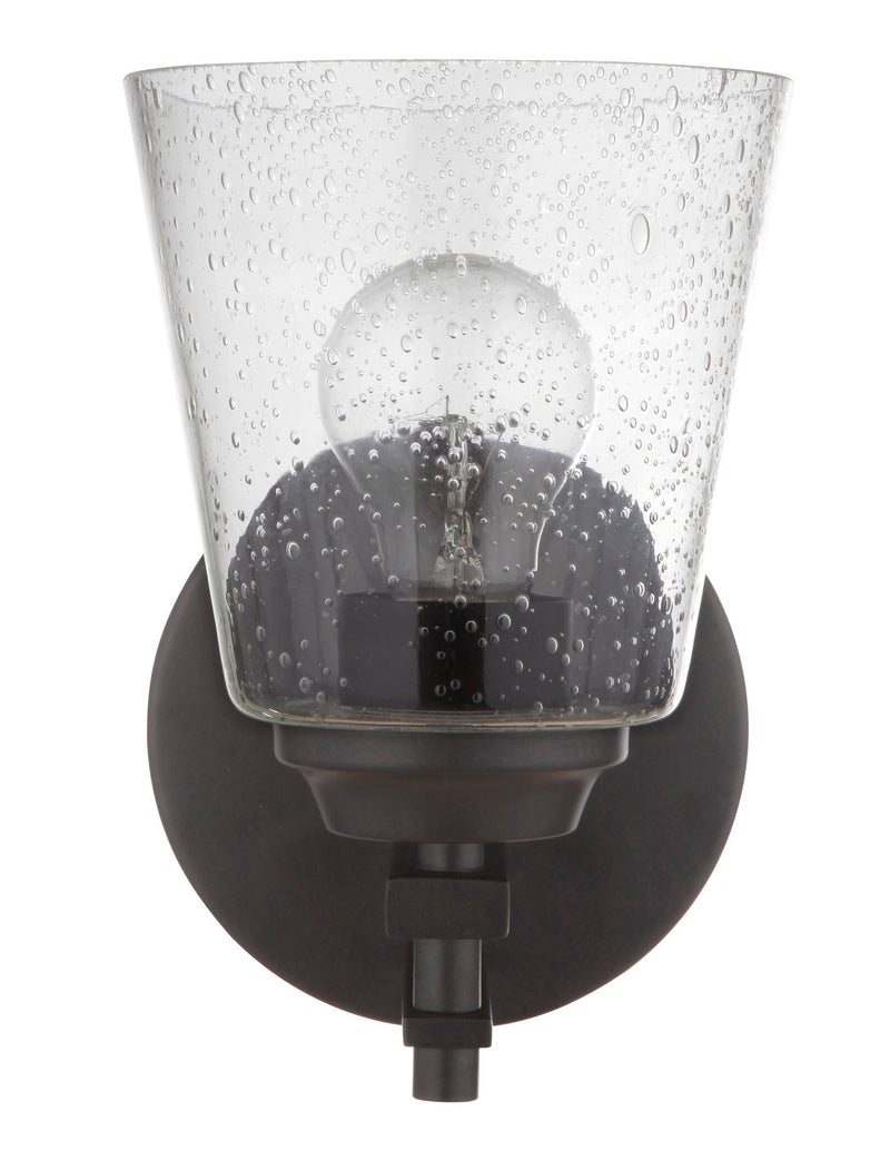 Drake 1 Light 6.75" Wall Sconce in Flat Black