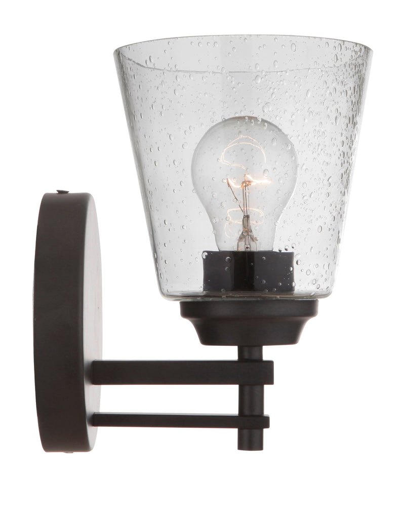 Drake 1 Light 6.75" Wall Sconce in Flat Black