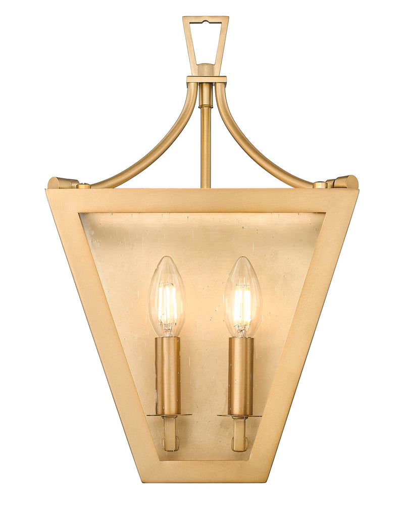 Montalcino 2 Light 10" Wall Sconce in Rubbed Brass