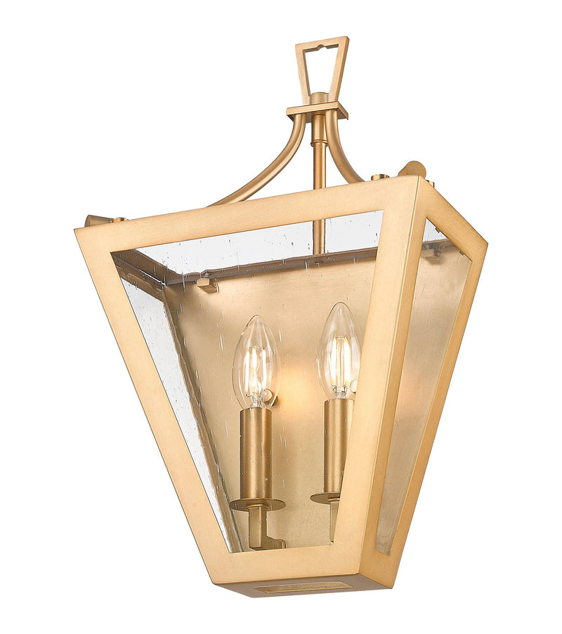 Montalcino 2 Light 10" Wall Sconce in Rubbed Brass
