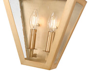 Montalcino 2 Light 10" Wall Sconce in Rubbed Brass
