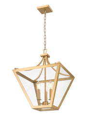 Montalcino 3 Light 16" Pendant in Rubbed Brass