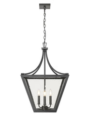 Montalcino 4 Light 18" Pendant in Iron Ore