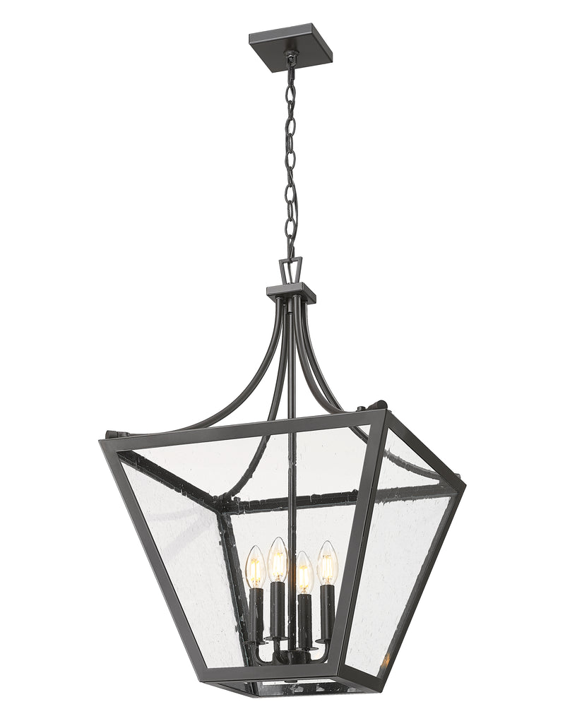 Montalcino 4 Light 18" Pendant in Iron Ore