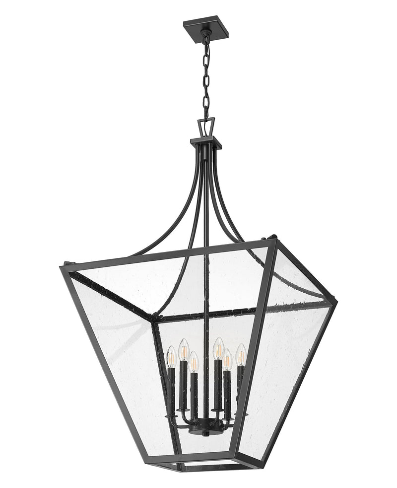 Montalcino 6 Light 26" Pendant in Iron Ore