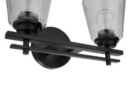 Drake 2 Light 15.5" Vanity in Flat Black