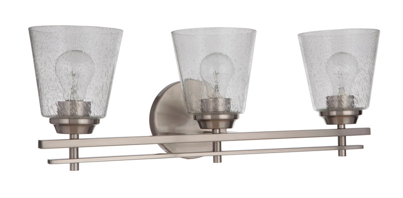 Drake 3 Light 24" Vanity in Brushed Polished Nickel