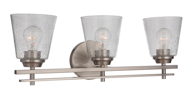 Drake 3 Light 24" Vanity in Brushed Polished Nickel