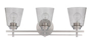 Drake 3 Light 24" Vanity in Brushed Polished Nickel