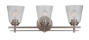 Drake 3 Light 24" Vanity in Brushed Polished Nickel