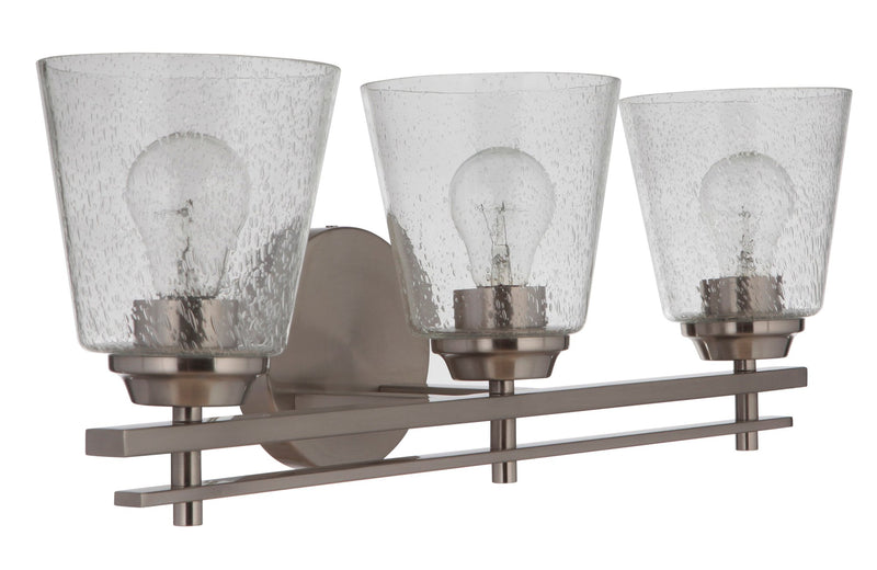 Drake 3 Light 24" Vanity in Brushed Polished Nickel