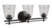 Drake 3 Light 24" Vanity in Flat Black