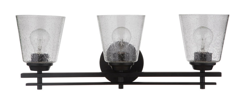 Drake 3 Light 24" Vanity in Flat Black