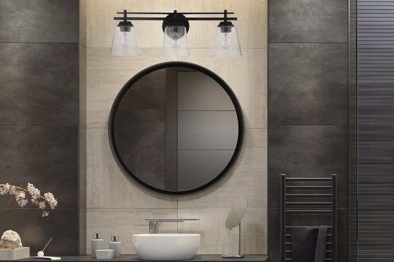 Drake 3 Light 24" Vanity in Flat Black