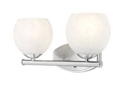 Colette 2 Light 16" Vanity in Brushed Nickel