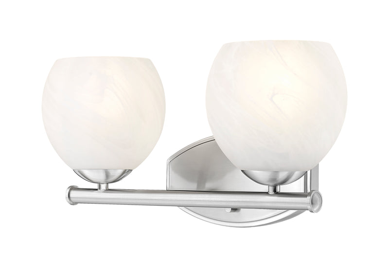 Colette 2 Light 16" Vanity in Brushed Nickel