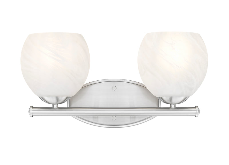 Colette 2 Light 16" Vanity in Brushed Nickel