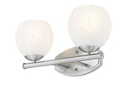 Colette 2 Light 16" Vanity in Brushed Nickel
