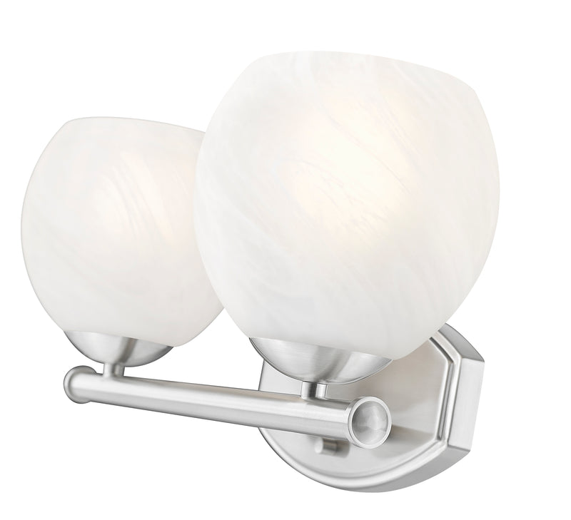 Colette 2 Light 16" Vanity in Brushed Nickel