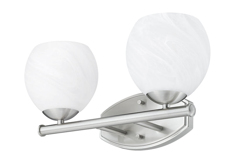 Colette 2 Light 16" Vanity in Brushed Nickel