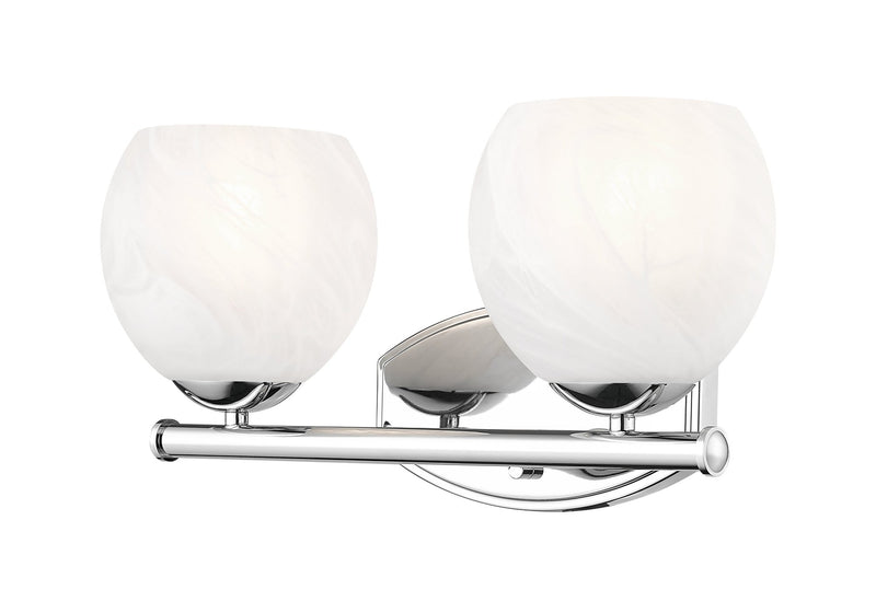 Colette 2 Light 16" Vanity in Chrome