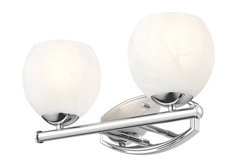 Colette 2 Light 16" Vanity in Chrome