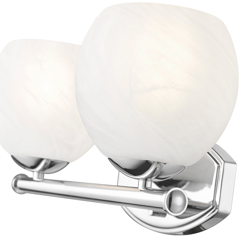 Colette 2 Light 16" Vanity in Chrome