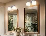 Colette 2 Light 16" Vanity in Chrome in a room setting