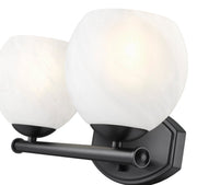 Colette 2 Light 16" Vanity in Matte Black