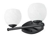 Colette 2 Light 16" Vanity in Matte Black