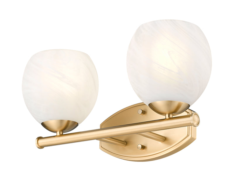 Colette 2 Light 16" Vanity in Modern Gold