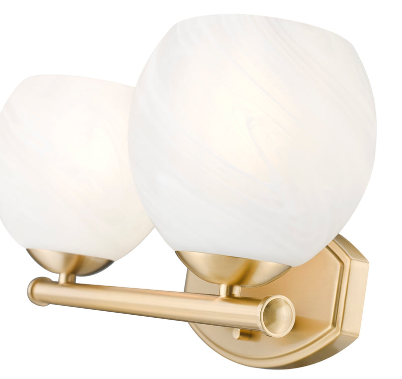 Colette 2 Light 16" Vanity in Modern Gold