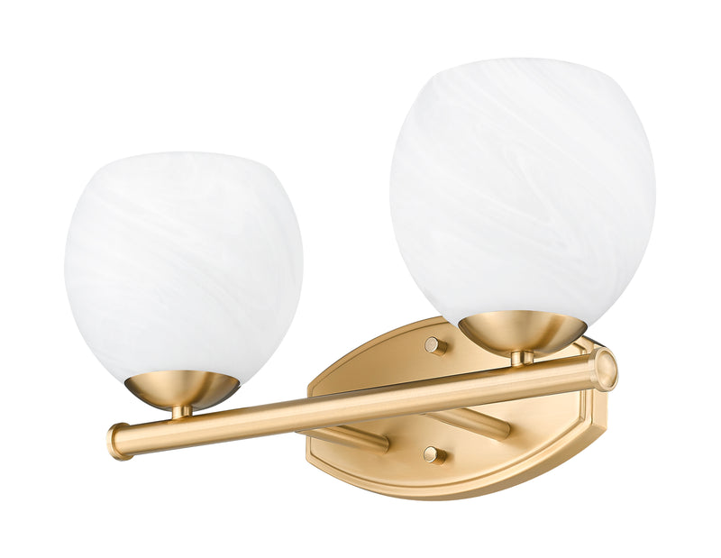 Colette 2 Light 16" Vanity in Modern Gold