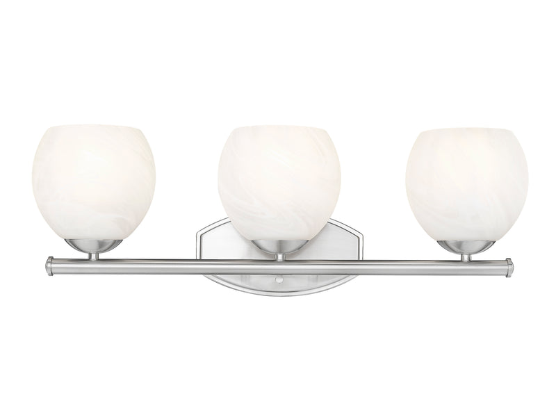Colette 3 Light 24" Vanity in Brushed Nickel