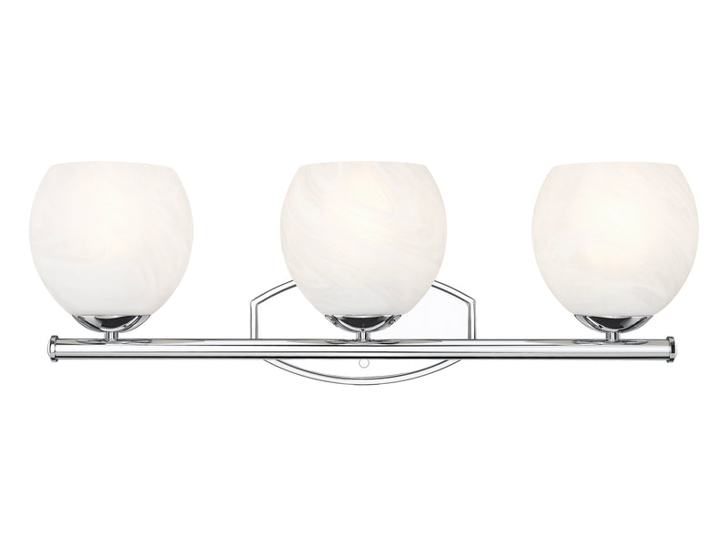 Colette 3 Light 24" Vanity in Chrome