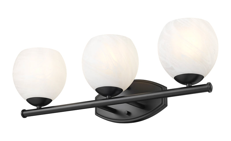 Colette 3 Light 24" Vanity in Matte Black