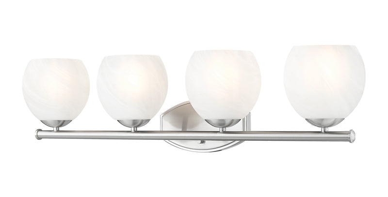 Colette 4 Light 32" Vanity in Brushed Nickel