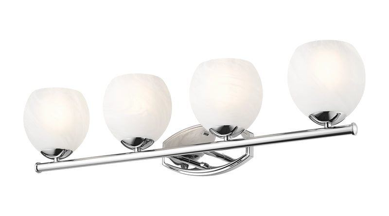 Colette 4 Light 32" Vanity in Chrome